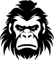 Gorilla - High Quality Vector Logo - Vector illustration ideal for T-shirt graphic