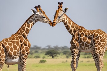 Giraffe Battle: Spectacular Giraffe Duel at National Park