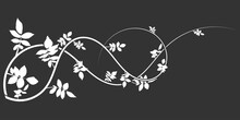 On A Gray Background Element Hawthorn Decoration
