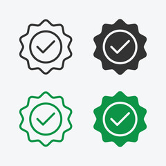 Poster - Quality icon vector. Linear style sign for mobile concept and web design. Quality symbol illustration. Flat vector simple element graphics - vector.