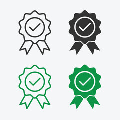 Poster - Quality icon vector. Linear style sign for mobile concept and web design. Quality symbol illustration. Flat vector simple element graphics - vector.