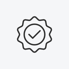 Poster - Quality icon vector. Linear style sign for mobile concept and web design. Quality symbol illustration. Flat vector simple element graphics - vector.