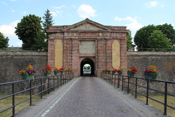 Wall Mural - colmar gate at neuf-brisach in alsace in france