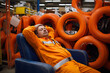 © Astock Media - Tired worker fall asleep during working hours in workplace