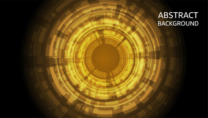 Gold digital futuristic cyber technology abstract background