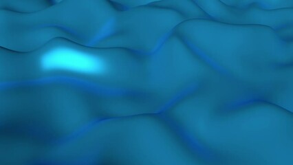 Poster - Loop video footage in the form of blue waves for the intro. Rendering animation.