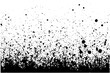 © Artem - Gritty gravel texture. Gradient halftone  overlay backdrop. Monochrome abstract splattered design vector background.