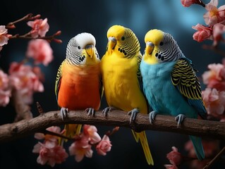 Lovebirds created with artificial intelligence