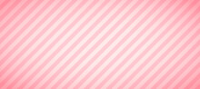 Candy Color Diagonal Lines Seamless Pattern. Light Pink Stripes Background With Shades. Abstract Pastel Swatch Design Template For Fabric, Textile, Wrapping Paper, Banner, Card. Vector Wallpaper