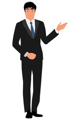 bussiness man presentation vector png