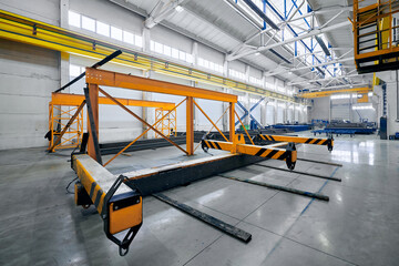 Wall Mural - Gantry crane handling accessory to lift metal constructions