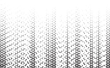 Poster - abstract triangle halftone background. triangle vector abstract geometric background. Halftone triangular retro 80s pattern. Minimal style retro dynamic wallpaper.