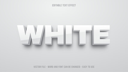 Poster - Editable text effect bold white mock up