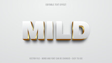 White And Gold Editable Text Effect, Luxury Text Style