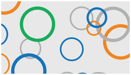 Poster - Colorful circles on a white background. Vector illustration for your design. Abstract background with colorful circles pattern.