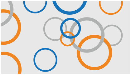 Poster - Colorful circles on a white background. Vector illustration for your design. Abstract background with colorful circles pattern.