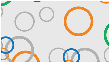 Poster - Colorful circles on a white background. Vector illustration for your design. Abstract background with colorful circles pattern.
