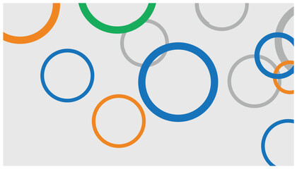 Poster - Colorful circles on a white background. Vector illustration for your design. Abstract background with colorful circles pattern.