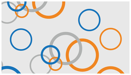 Poster - Colorful circles on a white background. Vector illustration for your design. Abstract background with colorful circles pattern.