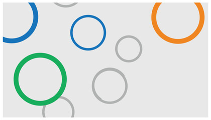 Poster - Colorful circles on a white background. Vector illustration for your design. Abstract background with colorful circles pattern.