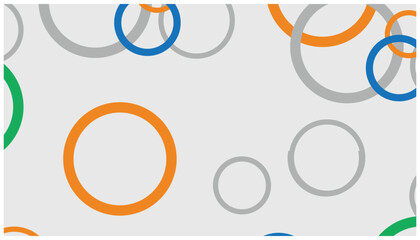 Poster - Colorful circles on a white background. Vector illustration for your design. Abstract background with colorful circles pattern.