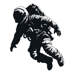 astronaut isolated on white