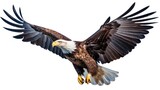 Majestic bald eagle photo realistic illustration - Generative AI.