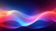 Abstract neon waves background 