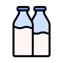 Poster - Milk Bottles Icon