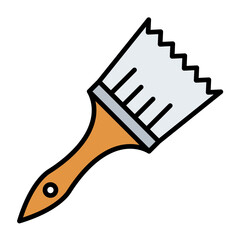 Canvas Print - Paint Brush Icon