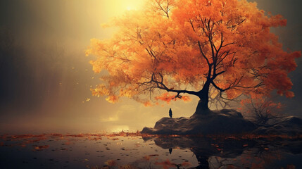 Beautiful autumn fall landscape, backgrounds, desktops, wallpaper etc