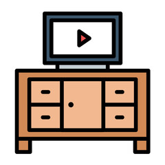 Sticker - TV Table Icon