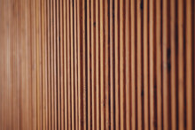 Background Of Brown Wooden Slats, Texture Of Wood Strips