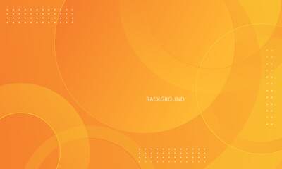 Wall Mural - abstract orange background with circular shapes