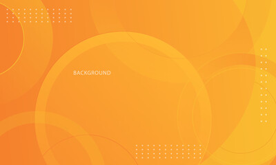 Wall Mural - abstract orange background with circular shapes