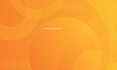 Wall Mural - abstract orange background with circular shapes