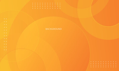 Wall Mural - abstract orange background with circular shapes