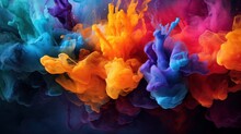 color splash stock photo and royalty free image, in the style of surreal organic forms, realistic color palette, oil painter, dark colors, installation creator