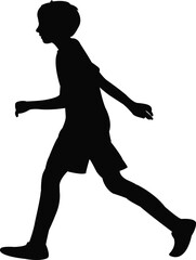 Wall Mural - a boy body silhouette vector