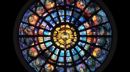 Wall Mural - Stunning stained glass windows in a beautiful building