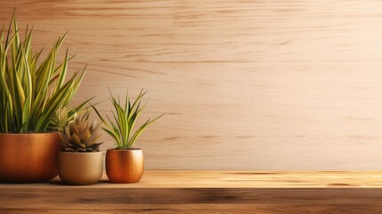 Poster - Indoor wood panel product showcase