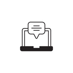Communication icon design with white background stock illustration