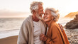 © EwaStudio - Senior Tenderness. Happy And Joyful Old Senior Couple. AI Generated