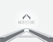 Steel architecture logo, steel home design logo