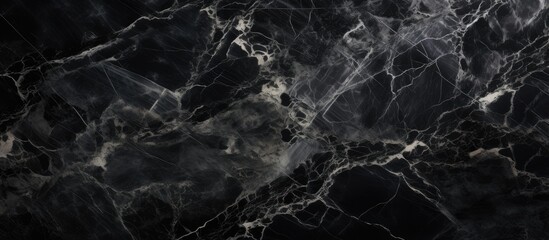 Poster - High resolution abstract natural stone pattern on a black marble background texture