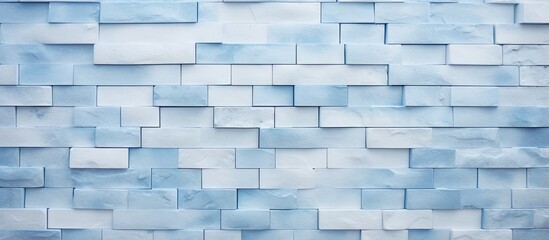 Sticker - Blue and white brick wall texture for pre wedding Lovely flooring interior rock pattern Clean and stylish design