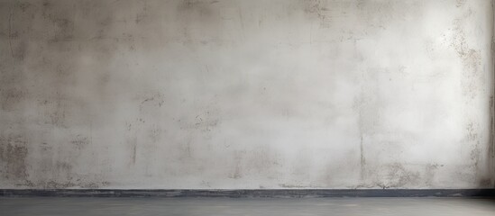 Poster - Plaster wall against grey background in an empty room