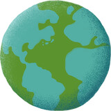 Fototapeta  - Green planet concept illustration