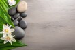 Spa themed background large copy space - stock picture backdrop