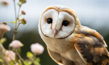 Fototapeta Zwierzęta - Wildlife Close-Up: Common Barn Owl